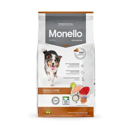 Monello Medium & Large Breed Adult Dog Dry Food – Beef & Rice – 15 kg