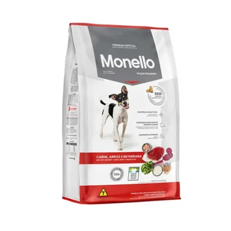 Monello Small Breed Adult Dog Dry Food – Beef & Rice – 15 kg