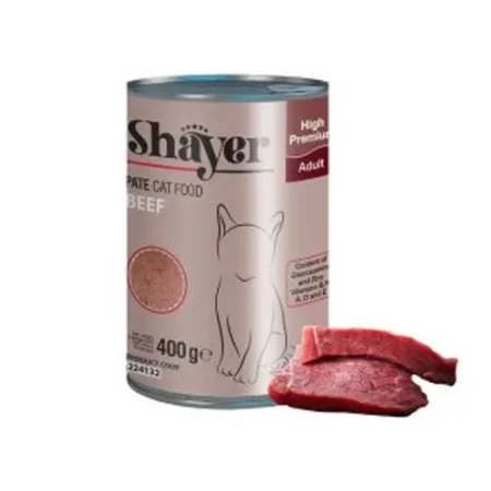Shayer Canned Cat Food – Beef – 400 g